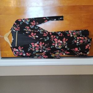 Ann Taylor Loft floral wrap dress